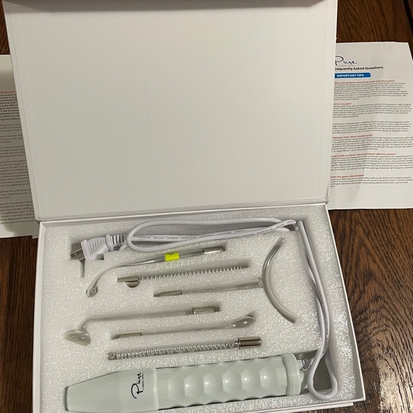 NIB Pure NuDerma Professional Skin Laser Therapy Wand Neon Argon Hair Regrowth - Picture 8 of 16